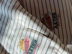 amio sweatshirt - captains blue/antique white