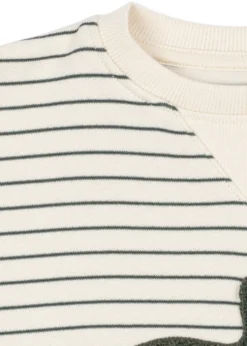 AMIO SWEATSHIRT - cilantro stripe