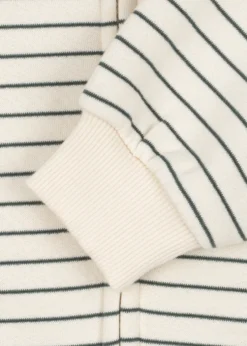AMIO ZIP HÆTTETRØJE - cilantro stripe