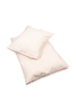Baby sengetøj 70x100cm - stripie petite rose