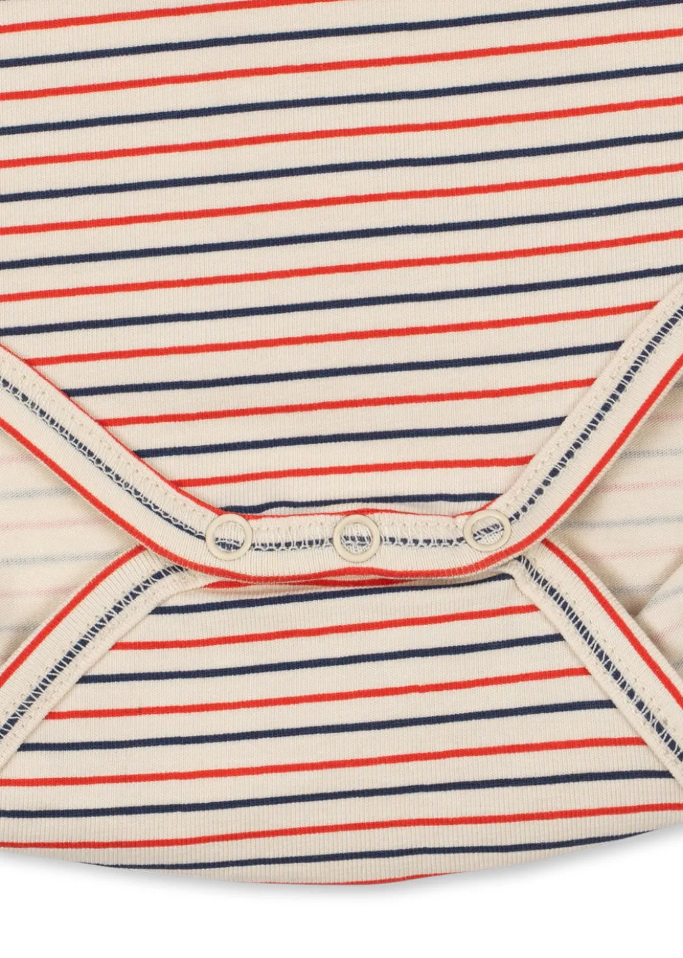 Basic Langærmet Body - stripe tricolore petit