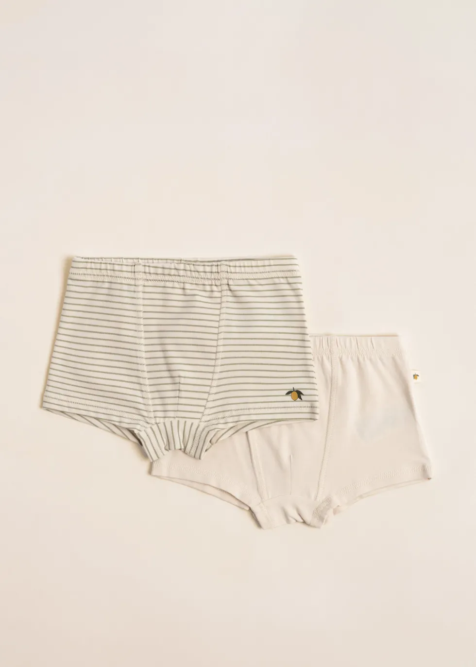 BASIC 2 PACK BOXERS - tea stripe/buttercream