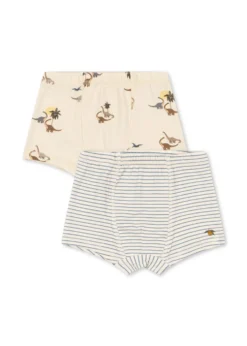 basic 2 pak boxers - kubi/stripe bluie