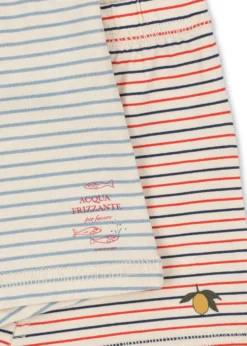 Basic 2 Pak Boxers - stripe bluie/stripe tricolore petit