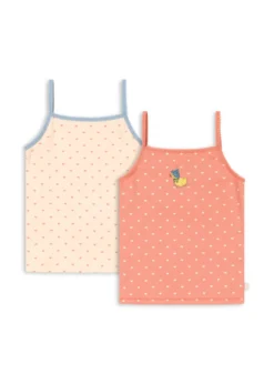 BASIC 2 PAK STROPBLUSE - coeur lantana/teddy coeur