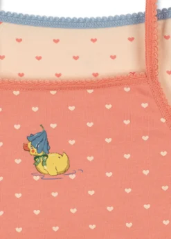 BASIC 2 PAK STROPBLUSE - coeur lantana/teddy coeur