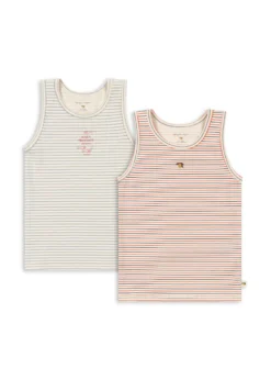 Basic 2 Pak Undertrøje - stripe bluie/stripe tricolore petit