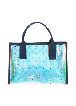 BEACH TASKE - navy dot
