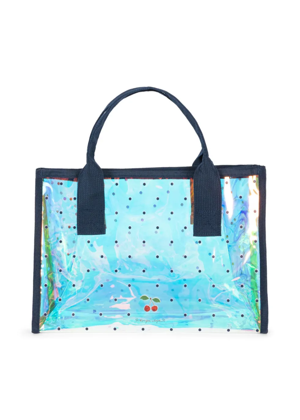 BEACH TASKE - navy dot