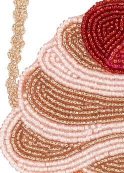 BEADED ICE CREAM SHOULDER BAG - multi