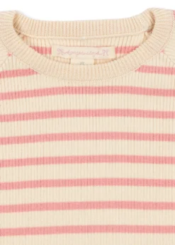 BUMA KNIT SWEATER - peony butter stripe