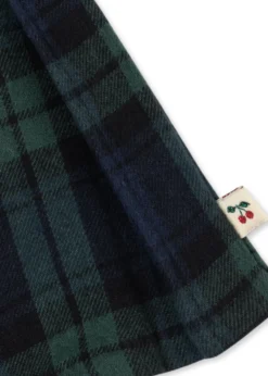 CHECKY PLEAT SKIRT - green check