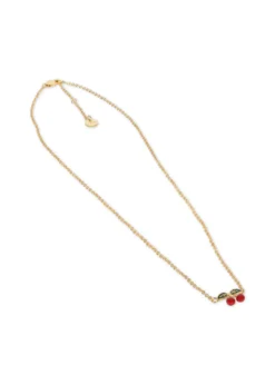 Cherry halskæde 24karat guld - cherry