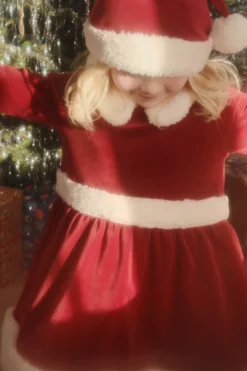 CHRISTMAS HAT - red dahlia