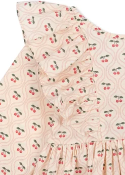 Cianna kjole - cherry pink motif