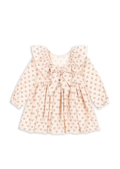 Cianna kjole - cherry pink motif