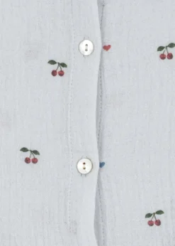 COCO BLUSE - cherry blue coeur