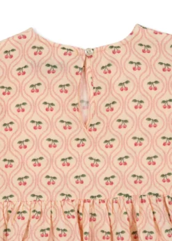 coco bluse - cherry pink motif