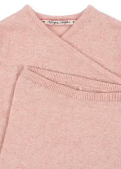 dio cashmere sæt - rose melange