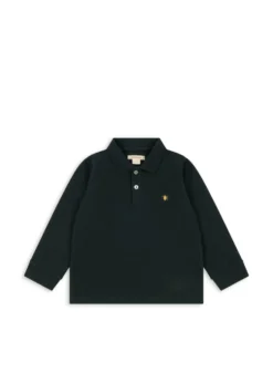 FLORIAN LONG SLEEVE POLO - scarab