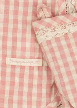 Forklæde sæt - cherry check