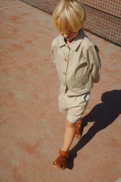 frankie overshirt - tea stripe