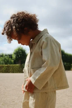 frankie overshirt - tea stripe