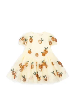 HEARTLILY KJOLE - arancia sequin