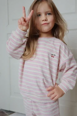 Itty sweatshirt - lolly stripe