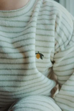 Itty sweatshirt - tea stripe