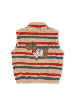 Jody Teddyvest - tangerine stripe