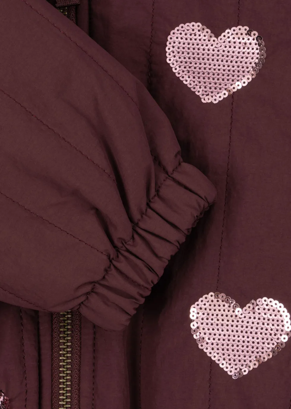 Juno Paillet Bomberjakke - decadent chocolate