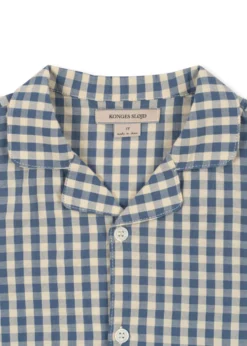 Kim kortærmet skjorte - captains blue check