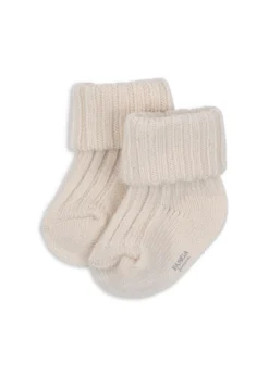 Lana strik strømper - off white melange