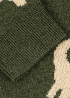 LAPIS BLOUSE WOOL - dino vert