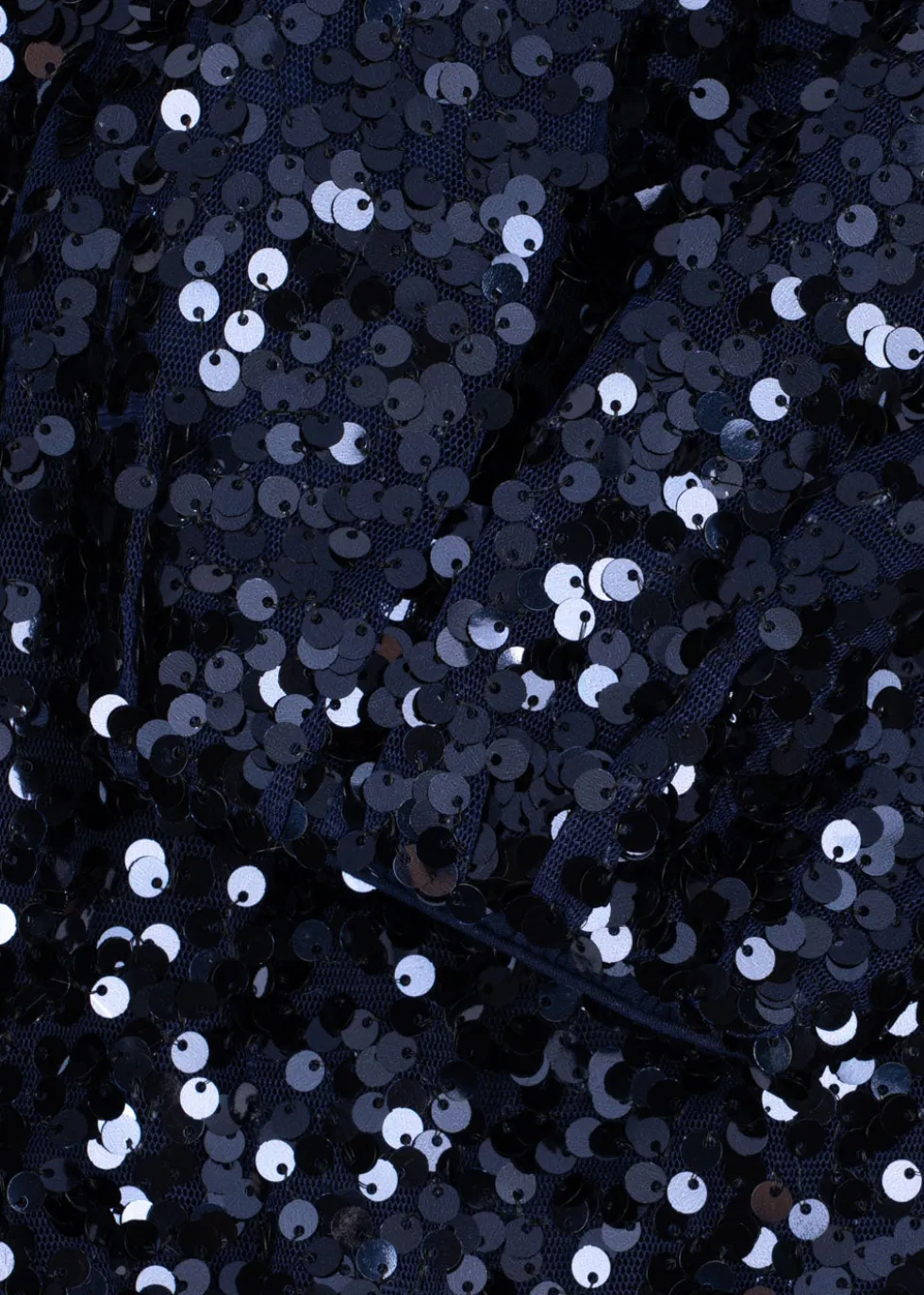 LILA SEQUINS BOW DRESS - total eclipse
