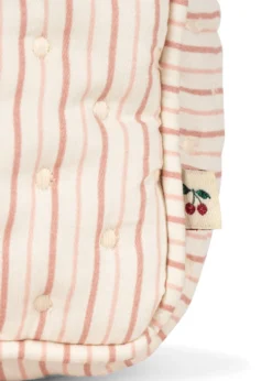 Lille Toilettaske - stripie petite rose