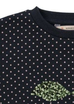 LOU DOT SEQUIN SWEAT SHIRT - dot tout petite