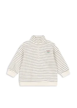 Lou Half Zip Sweatshirt - flintstone stripe