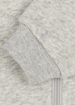 LOU PAILLET ZIP HÆTTETRØJE - grey melange
