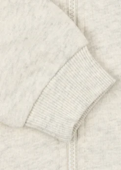 Loupy Zip Hættetrøje - off white melange