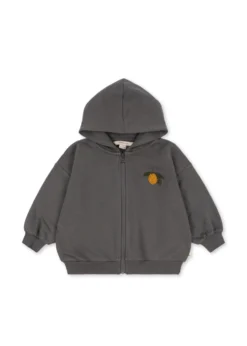 LOU SWEAT ZIP HOODIE - magnet