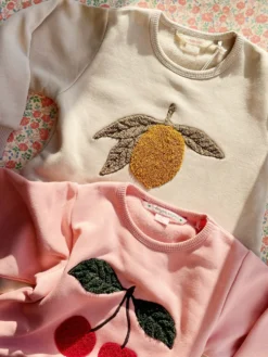 LOU TERRY SWEAT SHIRT OCS - mellow rose
