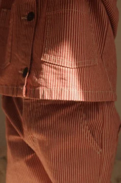 LUC Bukser - milk rouge stripe
