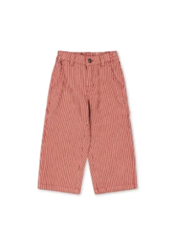 LUC Bukser - milk rouge stripe