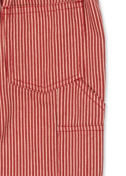 LUC Bukser - milk rouge stripe