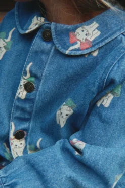 Magot Jakke - bow kitty denim
