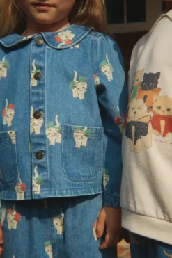 Magot Jakke - bow kitty denim