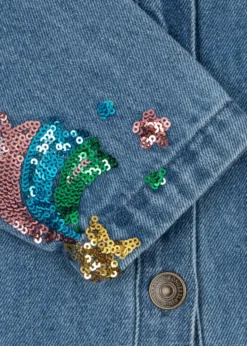 MAGOT PAILLET DENIMJAKKE - rainbow star