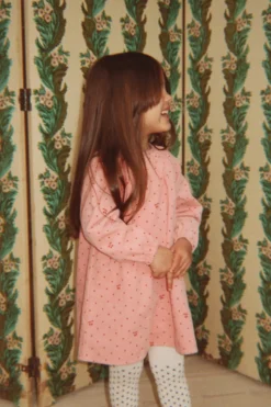 MARLO DRESS - cherry dot scarlet
